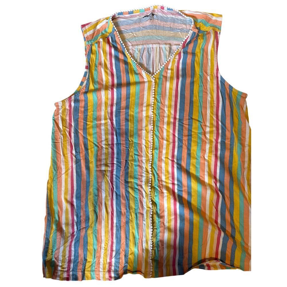 LANDS END sleeveless top size MEDIUM 10/12